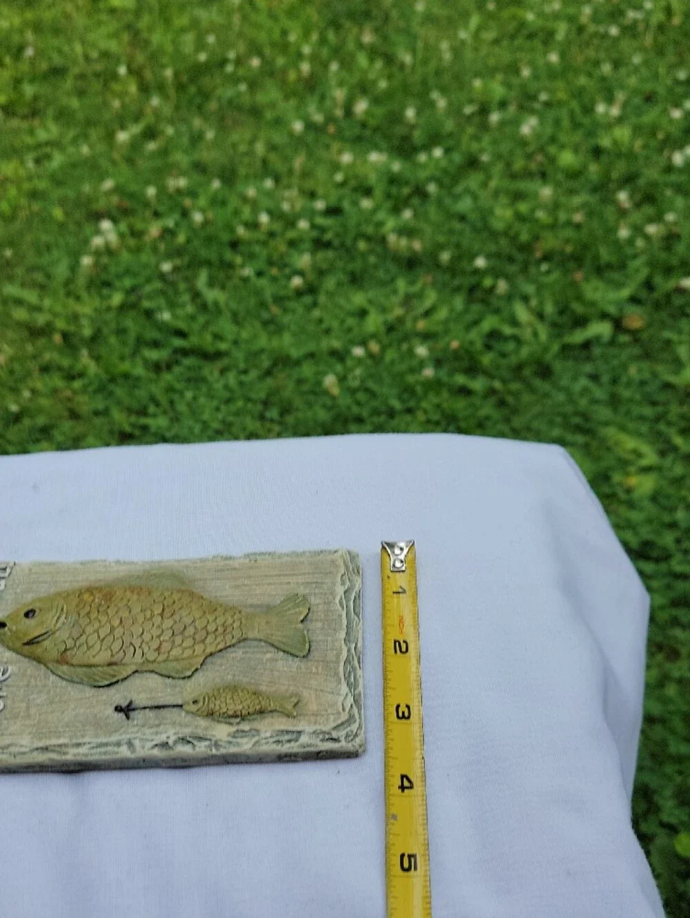 Rustic Fish Wall Plaque - Green Fish Hanging Décor